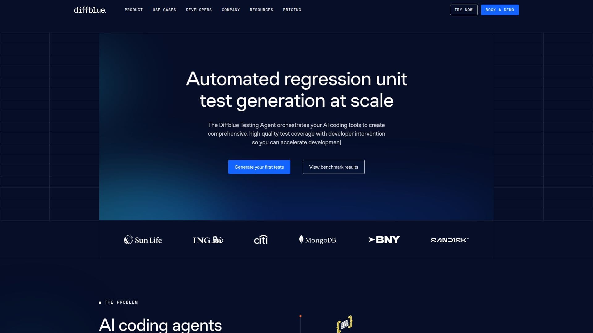 Screenshot von Diffblue Testing Agent