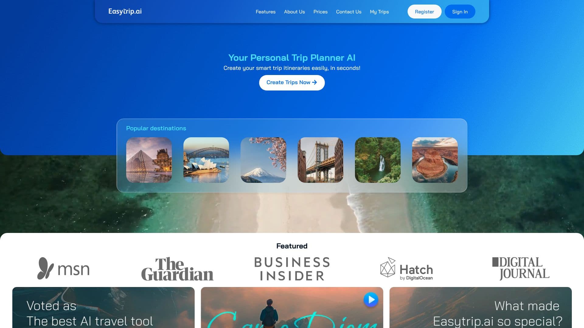 Скриншот Easytrip.ai Планировщик поездок