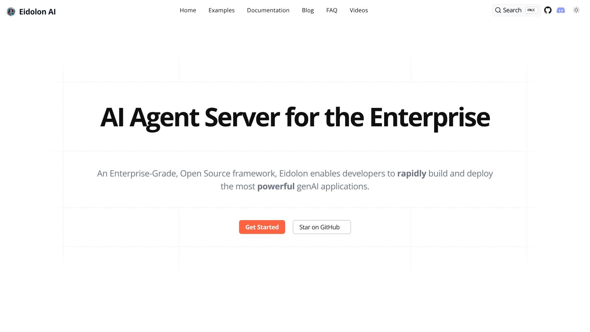 Screenshot von Eidolon: AI Agent Server