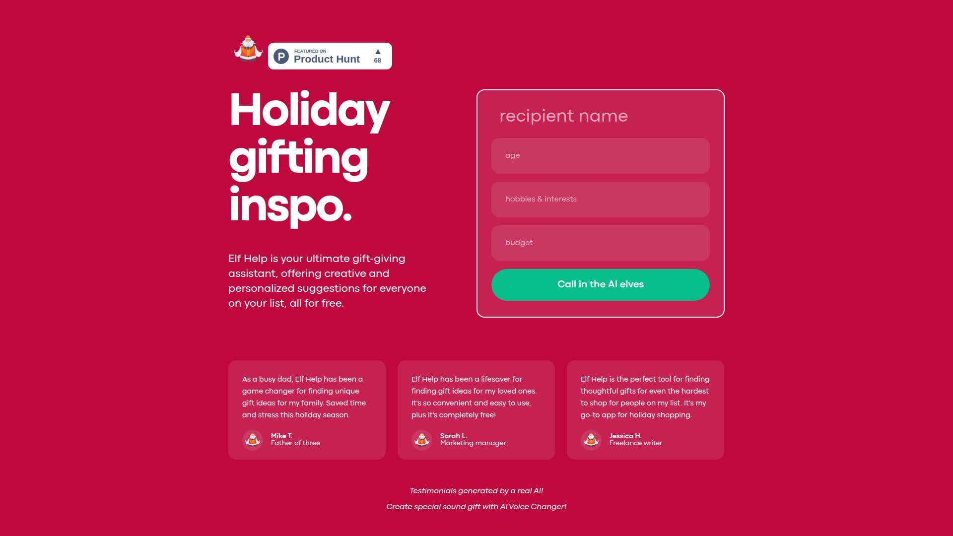 Elf Help AI 截图
