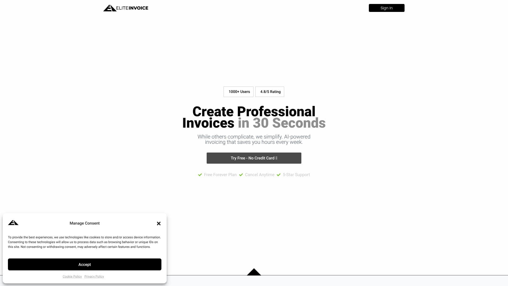 لقطة شاشة لـ EliteInvoice