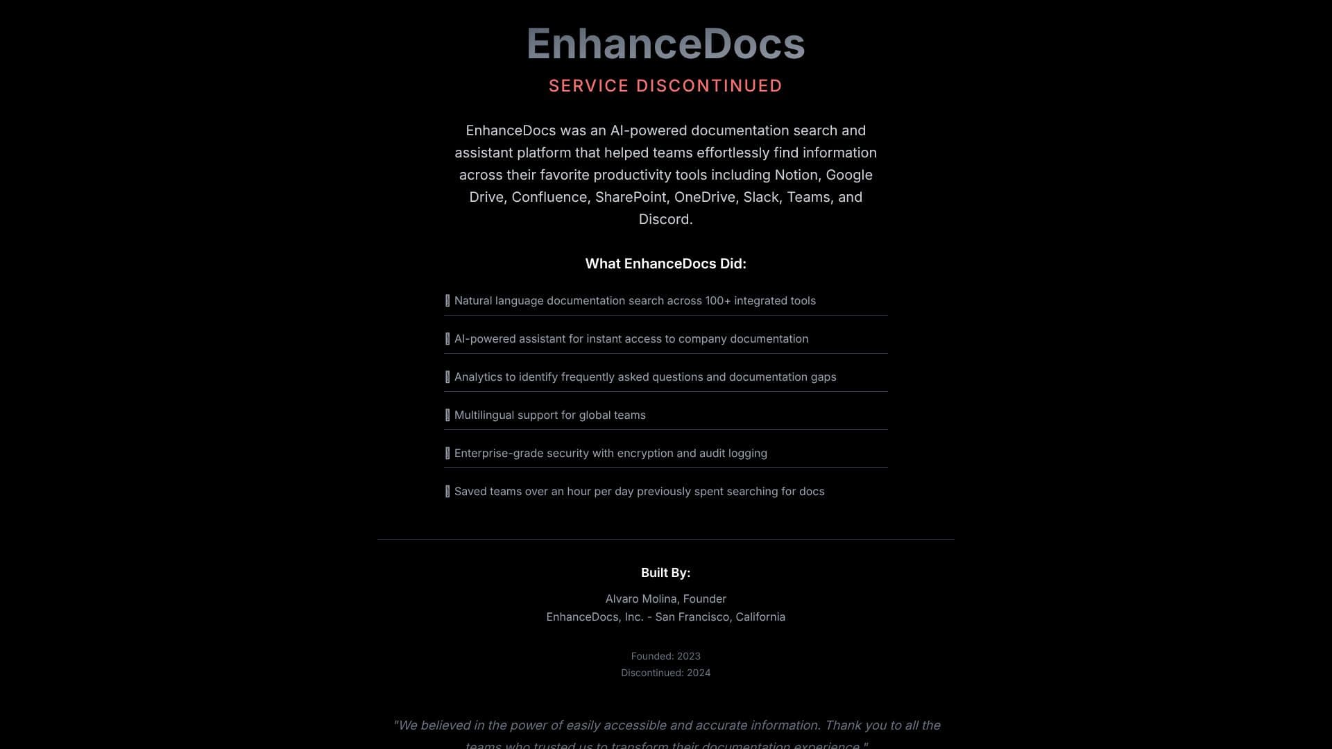 EnhanceDocs 스크린샷