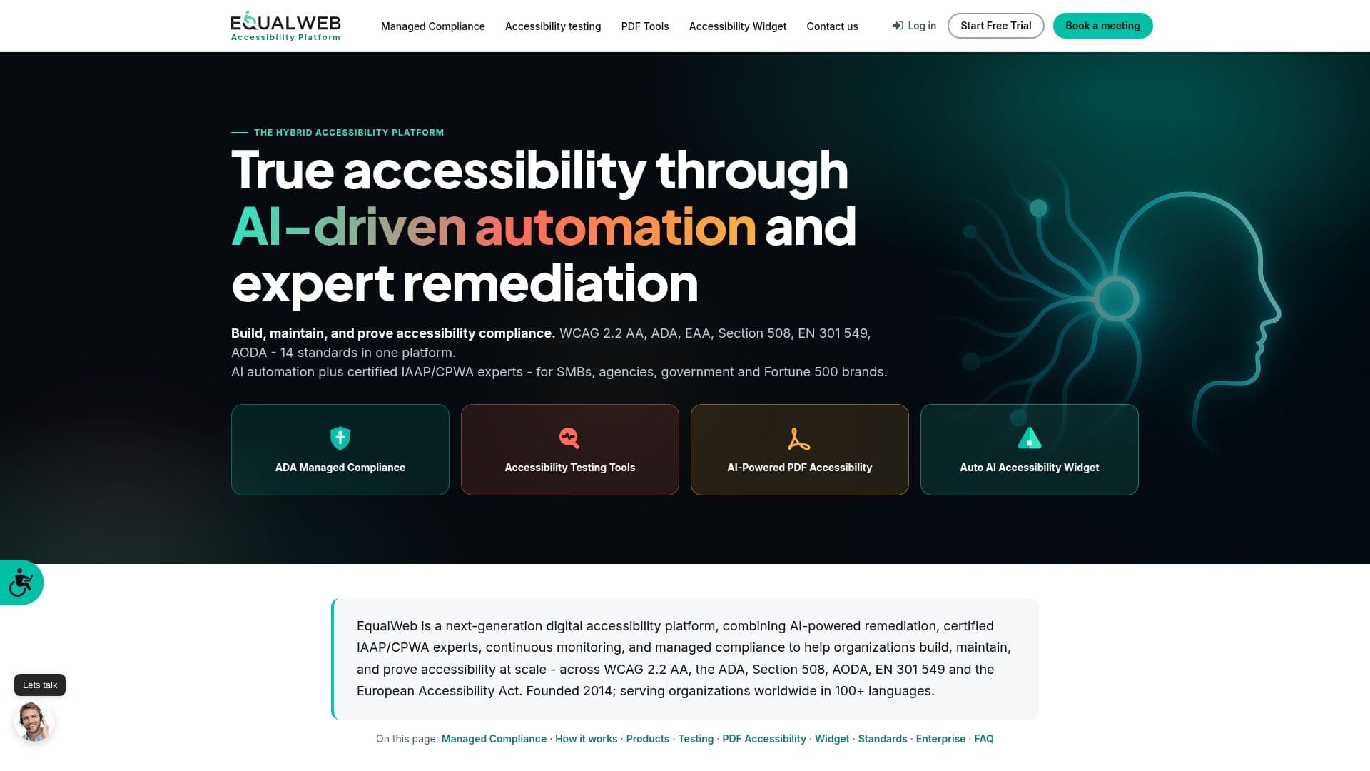 Tangkapan layar EqualWeb