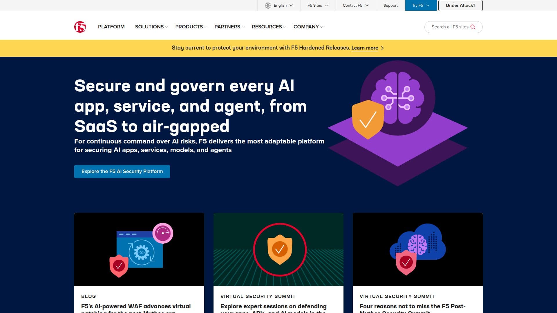 Screenshot von F5 AI Gateway