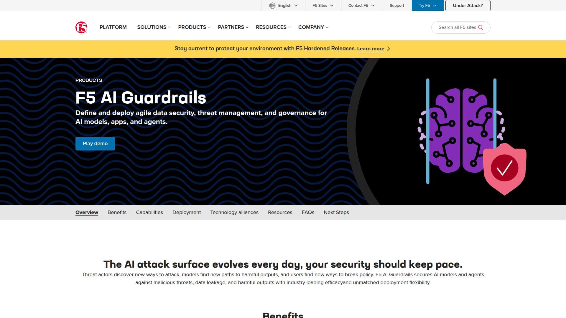 لقطة شاشة لـ CalypsoAI Guardrails
