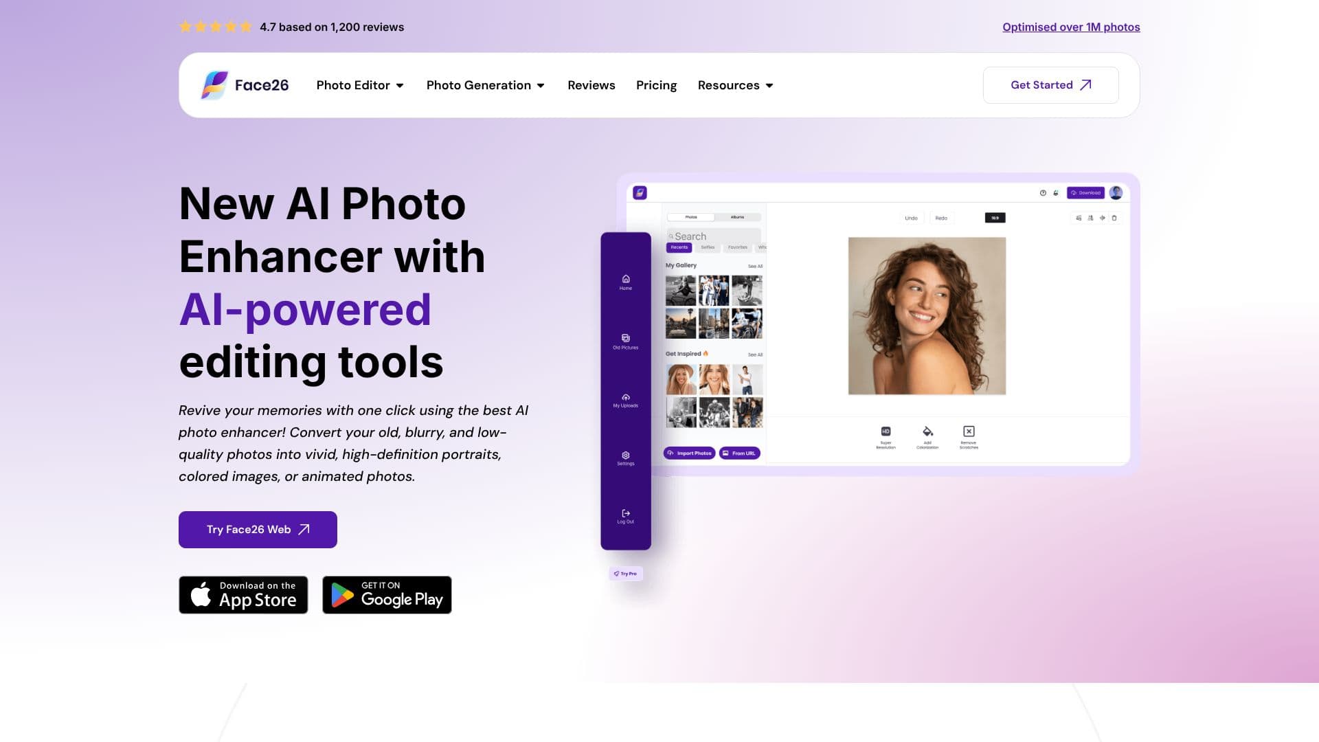 Face26 AI Photo Enhancer screenshot