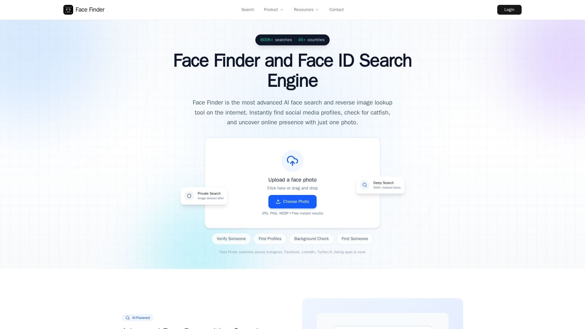 Captura de pantalla de Face Finder