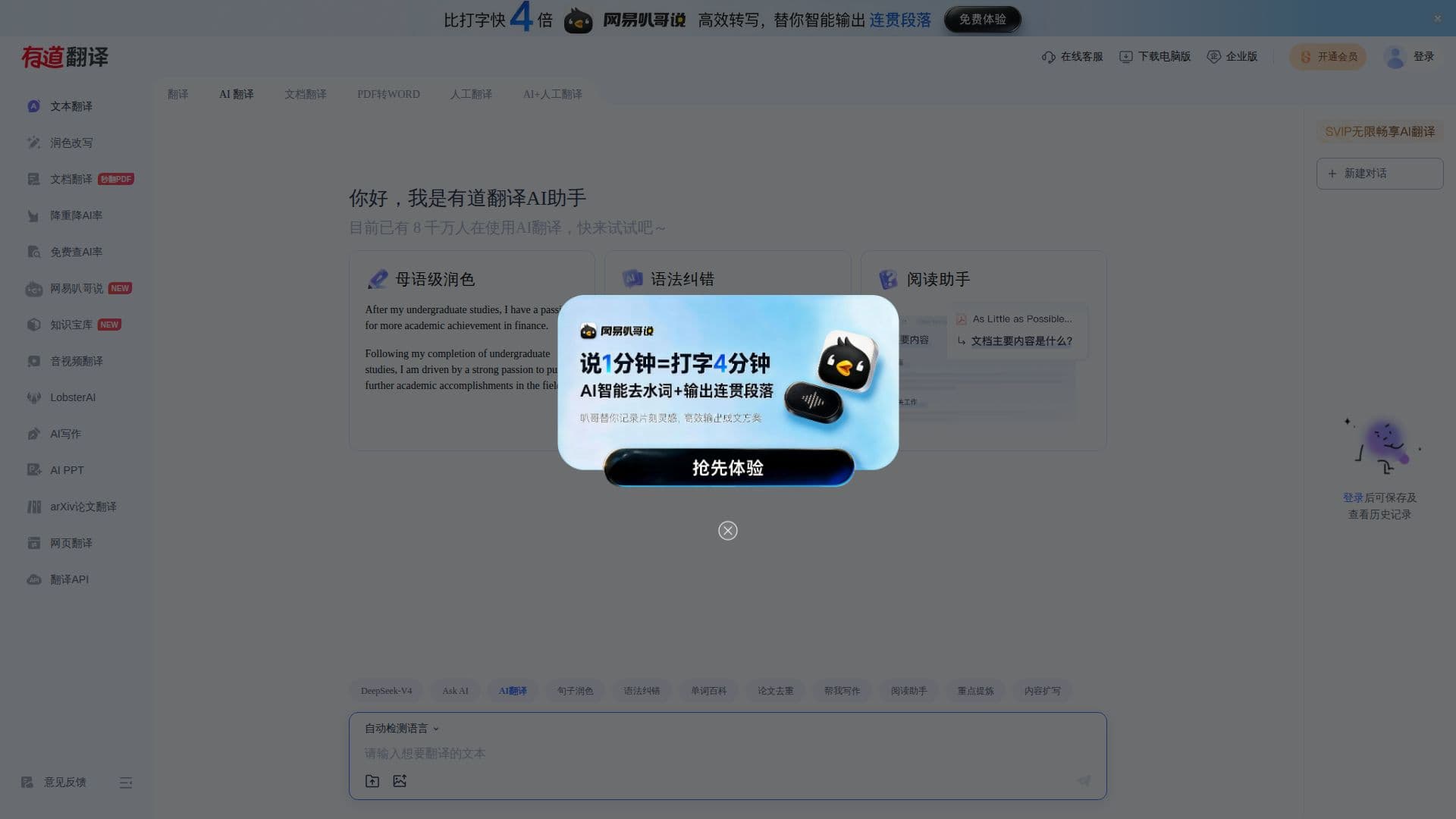 Youdao Translate screenshot