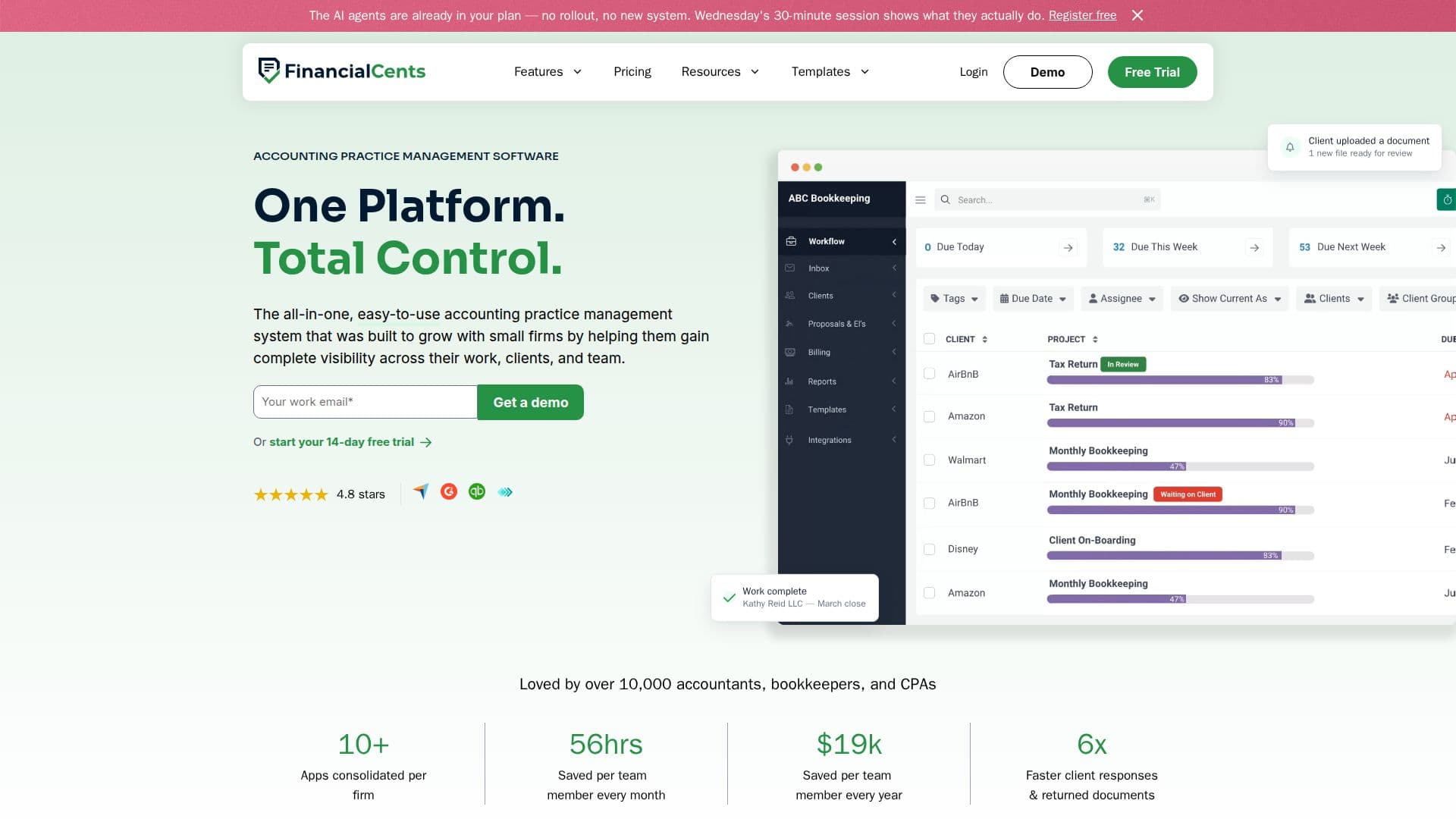 Captura de pantalla de Financial Cents