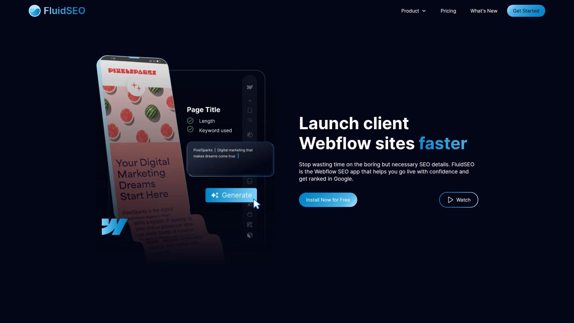 FluidSEO screenshot