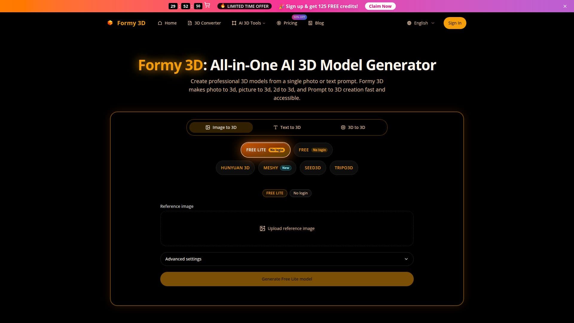 Tangkapan layar Formy 3D