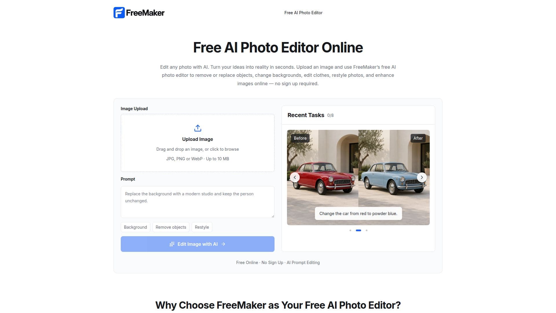 Capture d’écran de FreeMaker