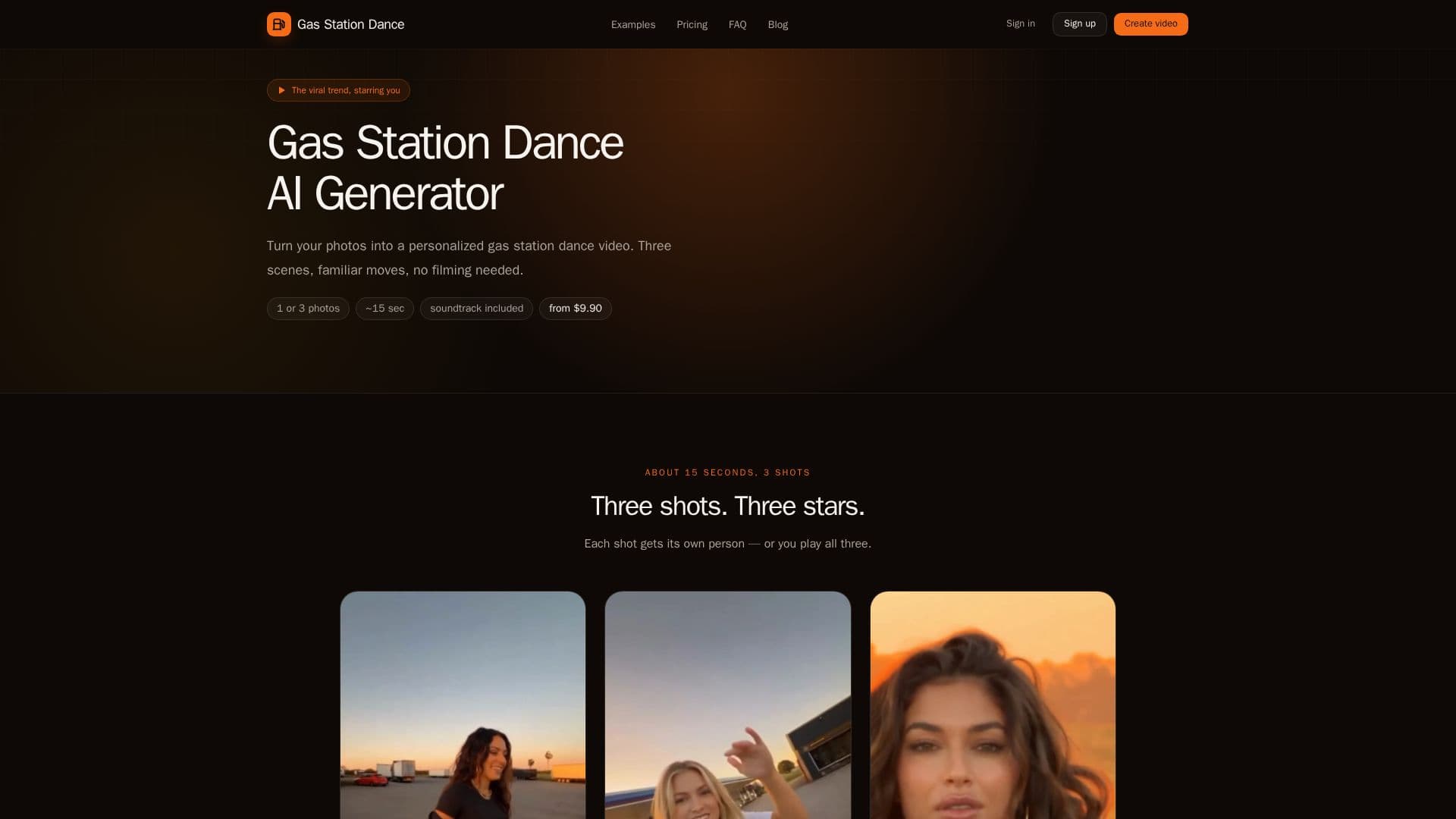 Screenshot von Gas Station Dance AI