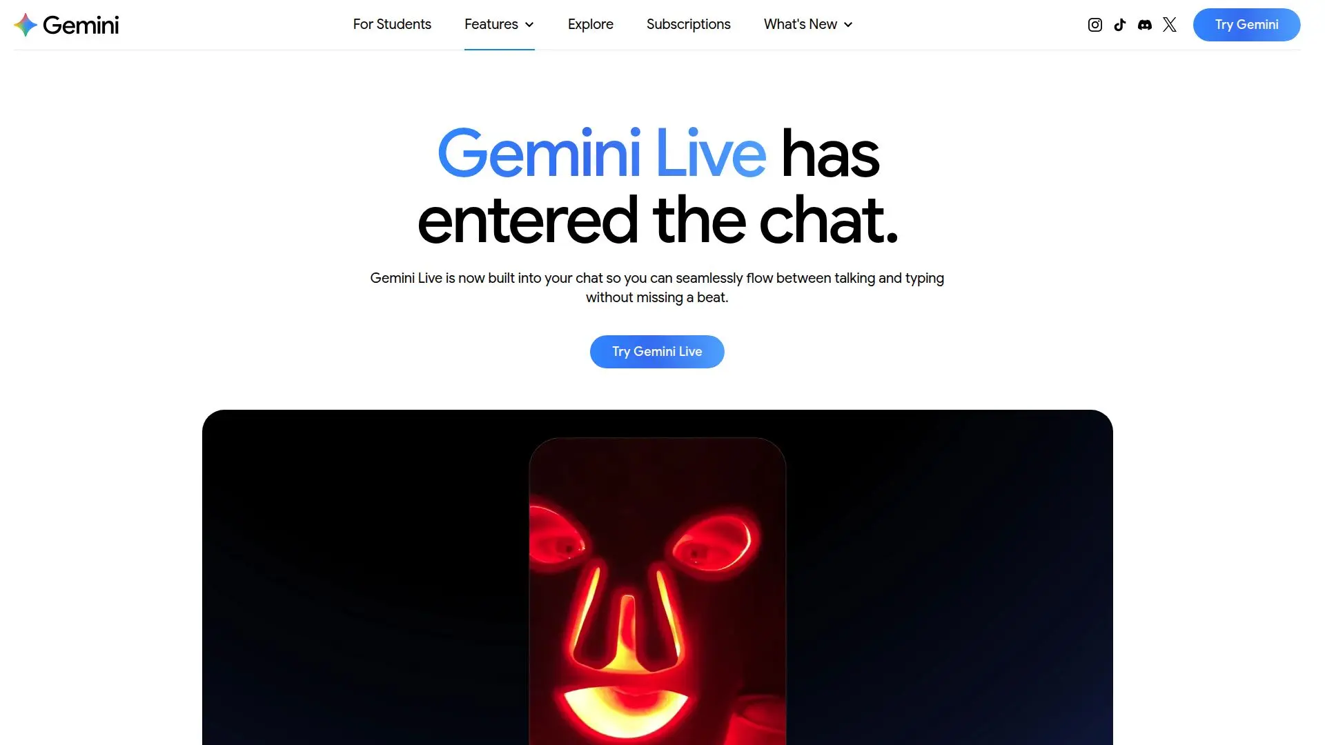 Gemini Live screenshot