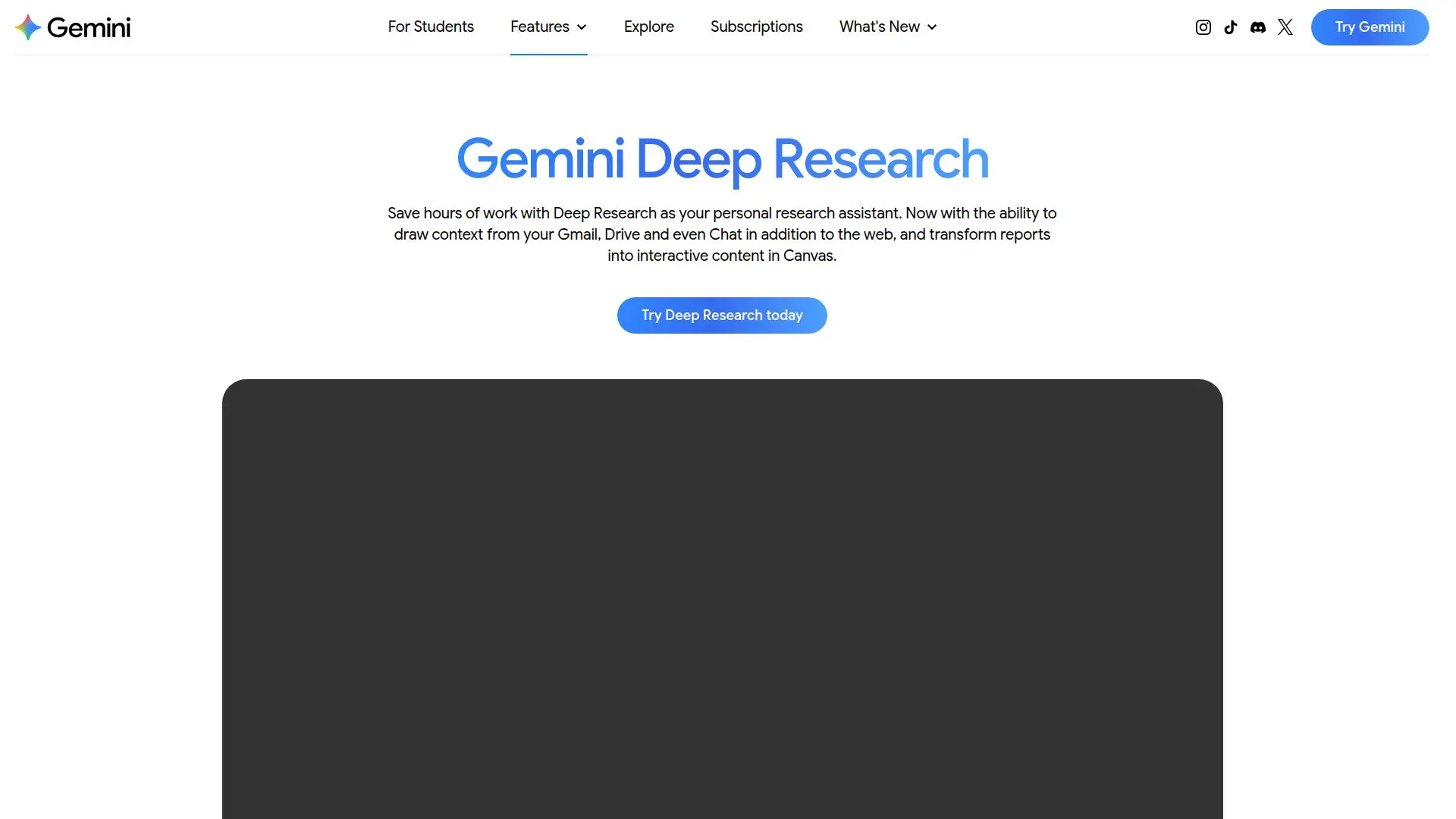 Gemini Deep Research screenshot