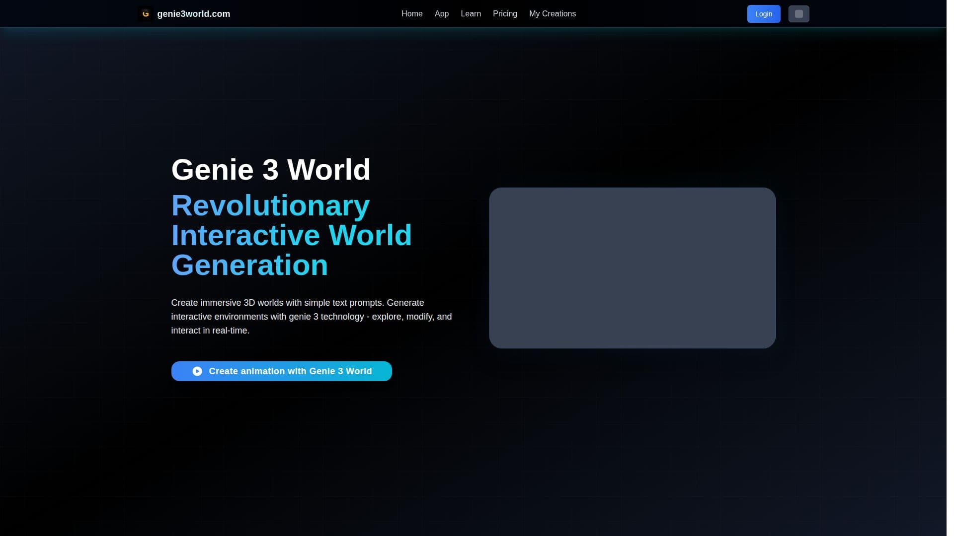 لقطة شاشة لـ Genie 3 World