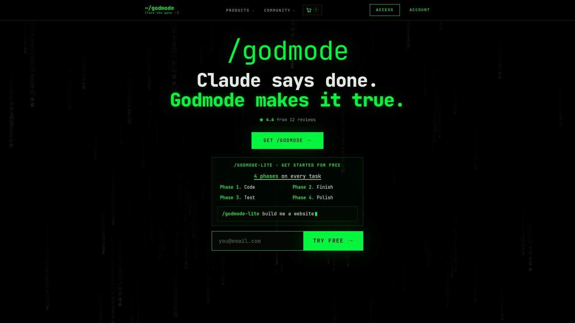 God Mode AI pour Claude Code screenshot