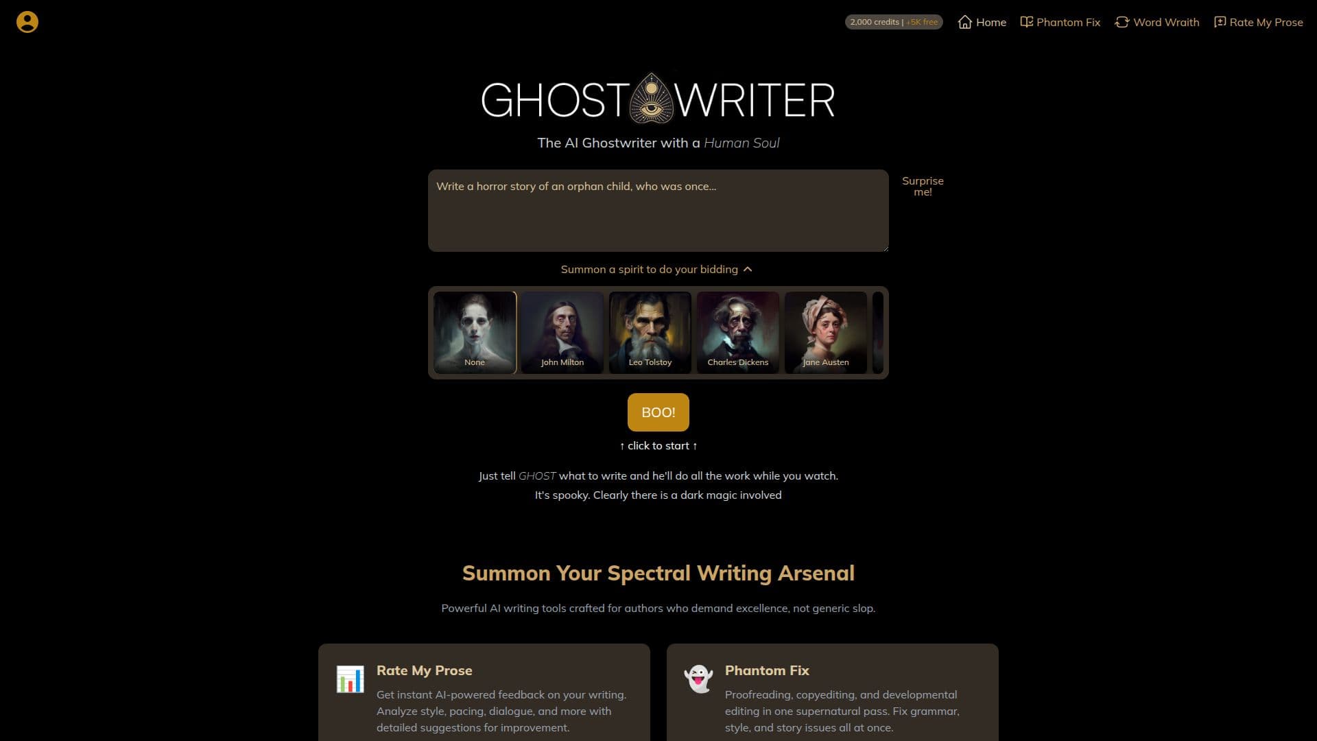 GhostTheWriter AI Ghostwriter screenshot