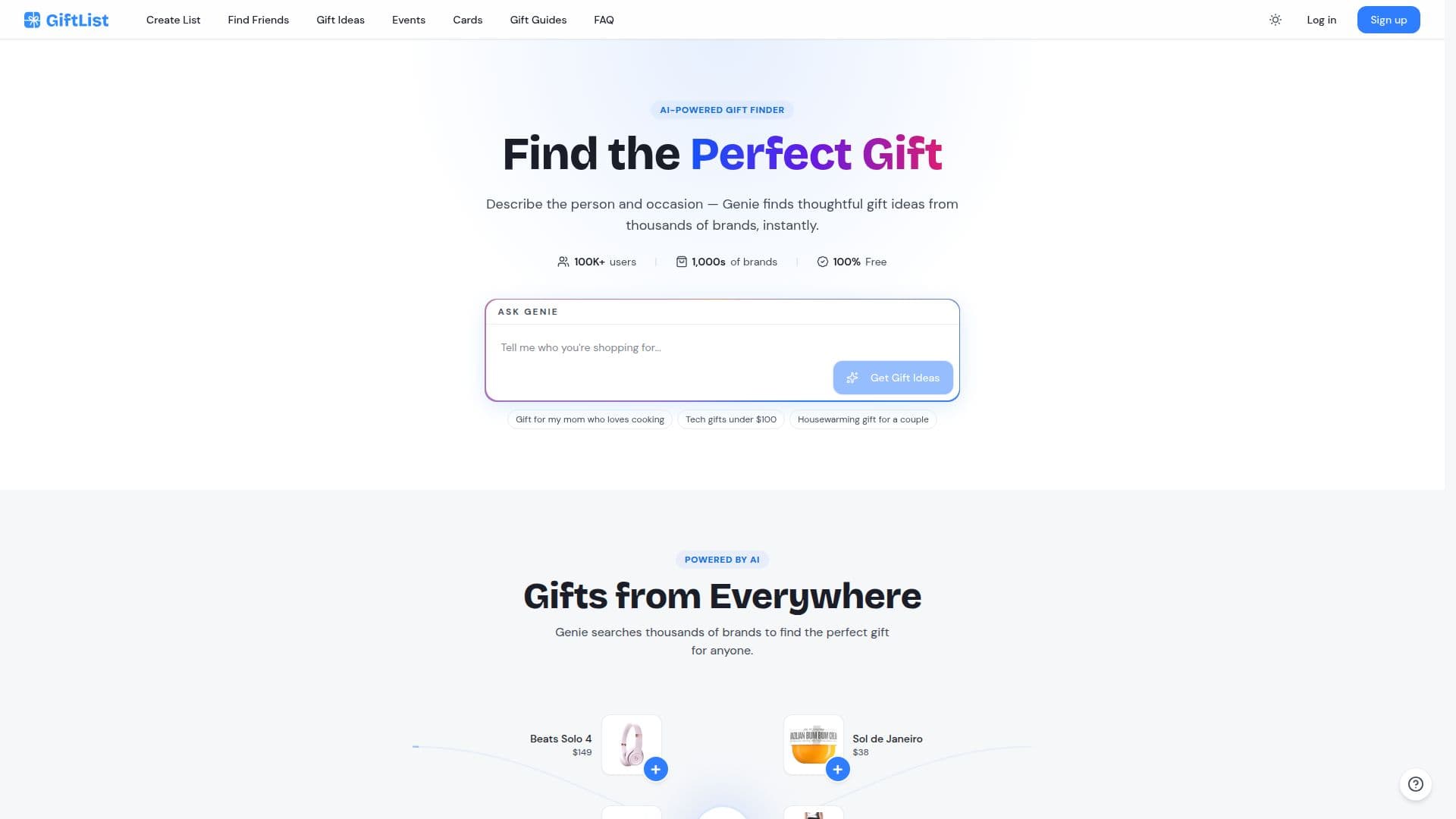 GiftList Genie screenshot
