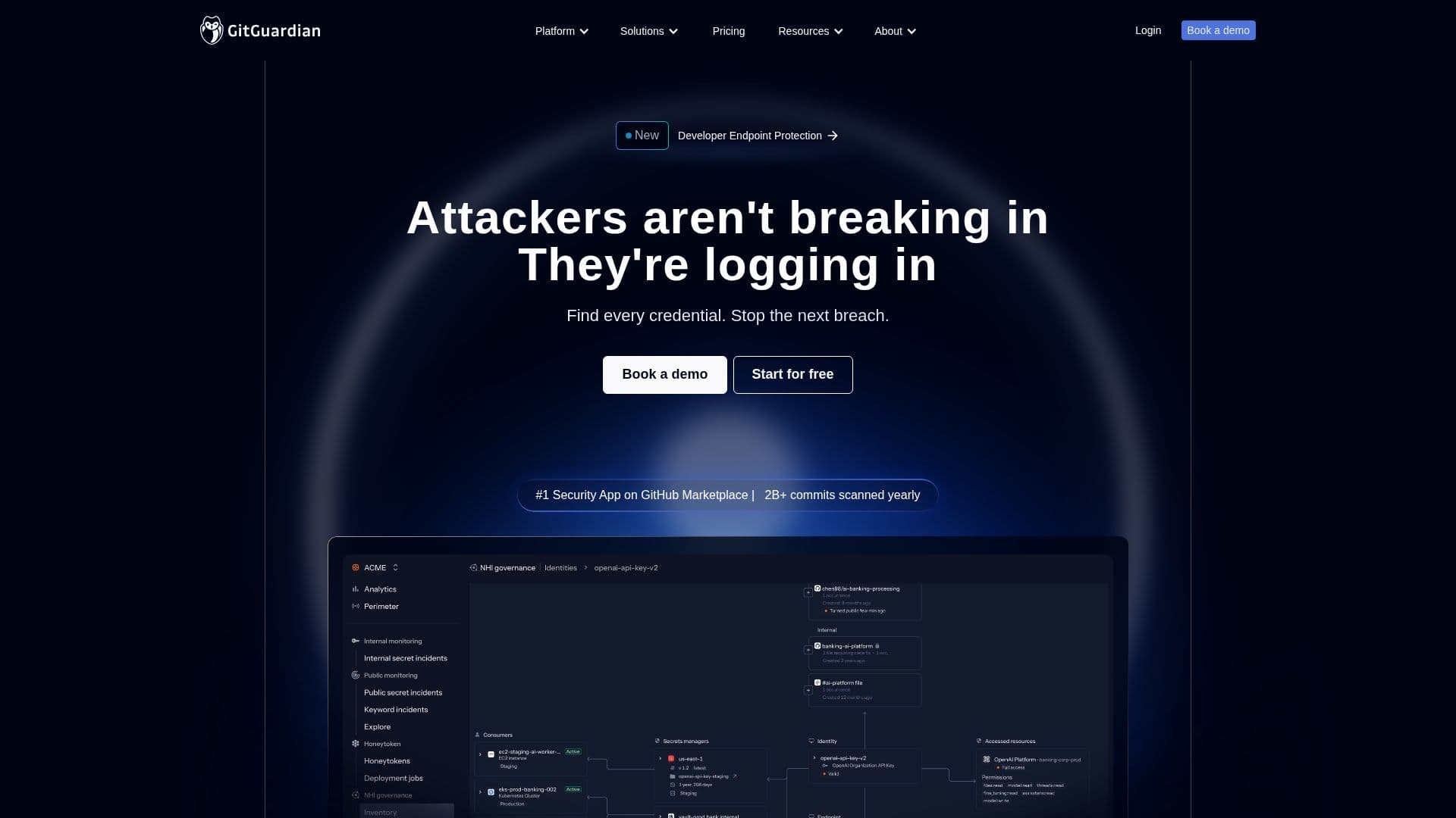 GitGuardian: Secrets Security and NHI Governance screenshot