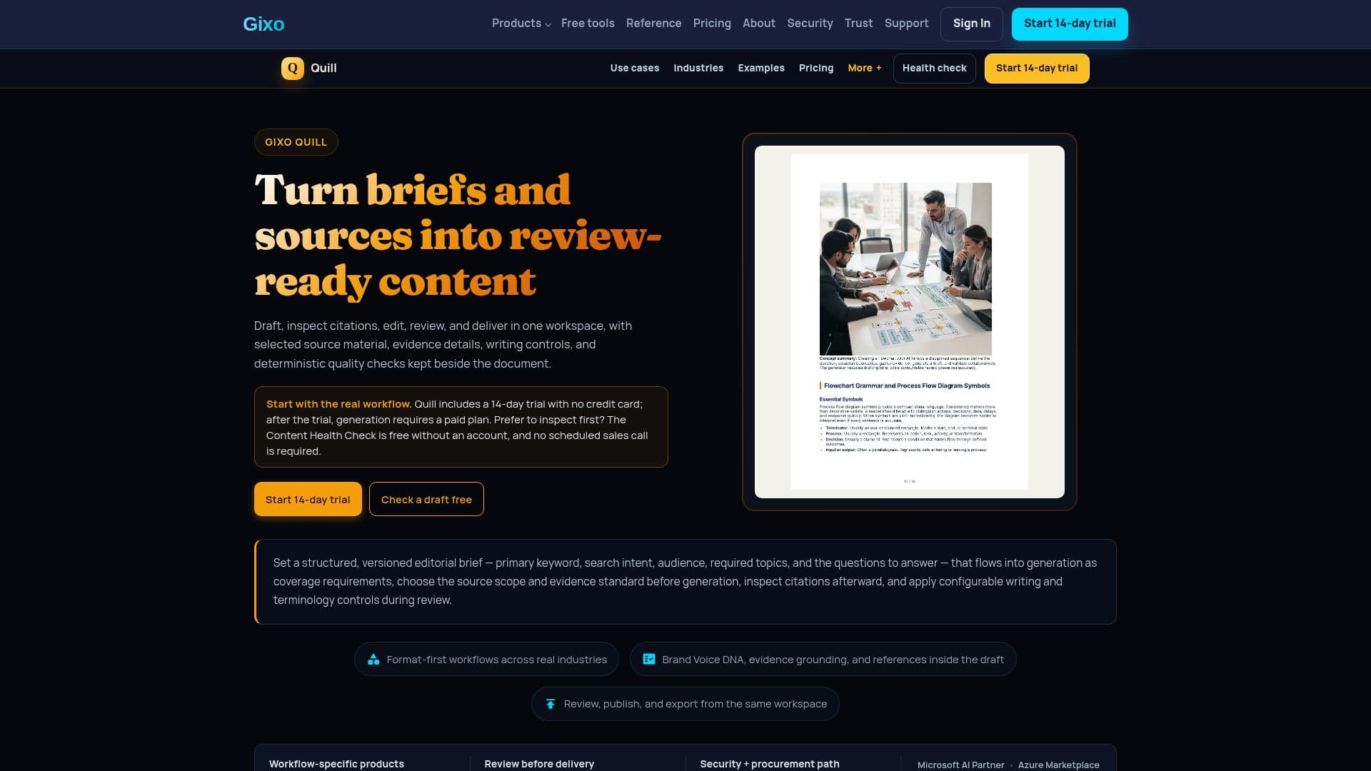 Gixo Quill screenshot