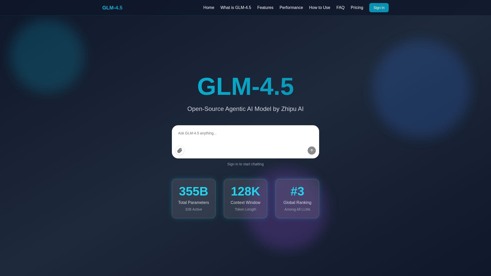 GLM-4.5 من Zhipu AI screenshot
