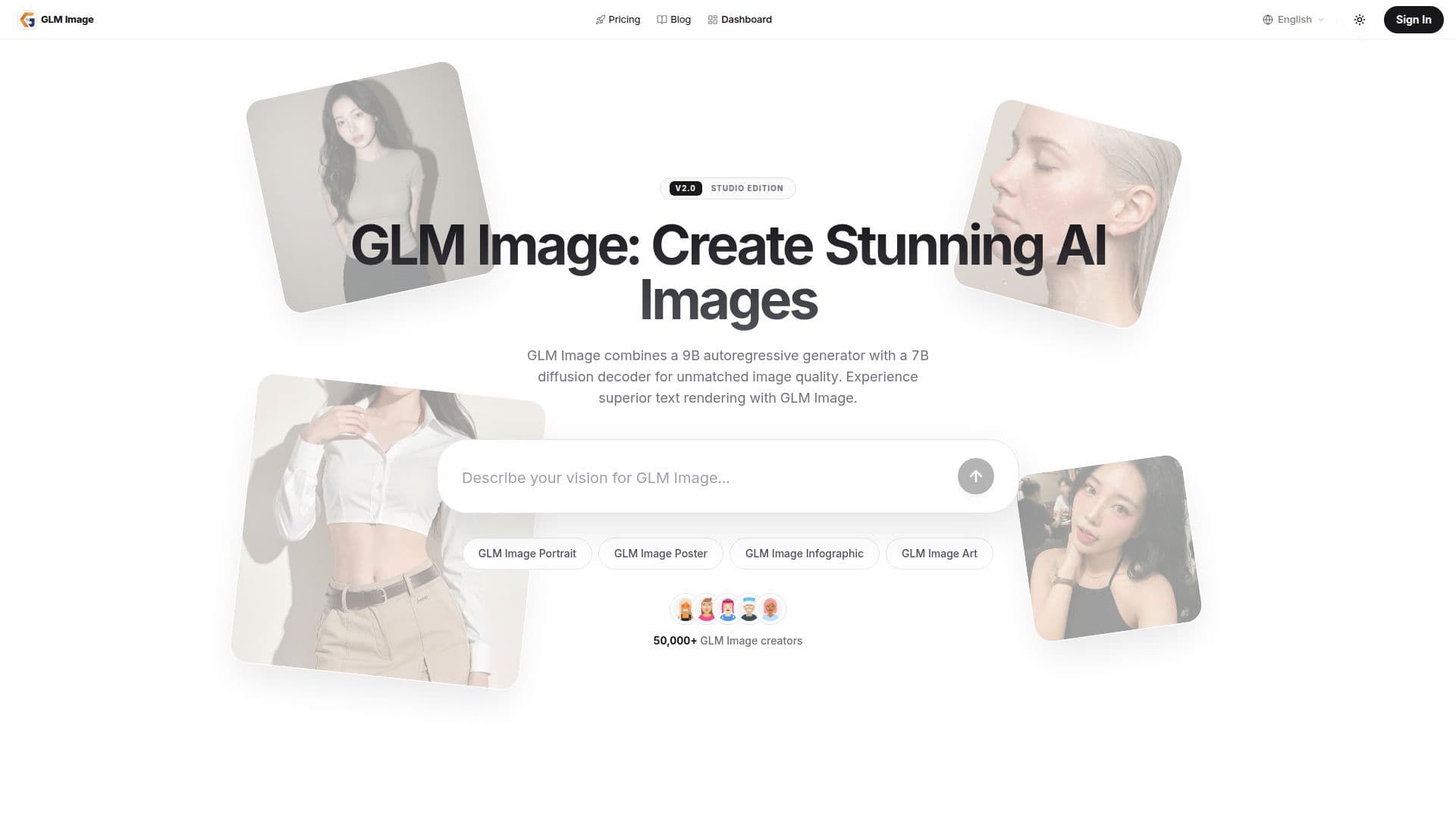 لقطة شاشة لـ GLM Image