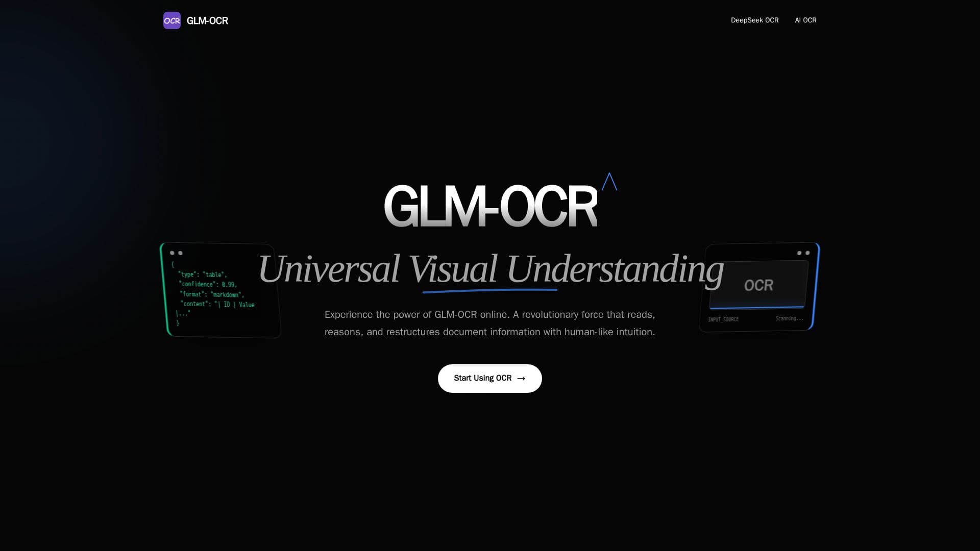 GLM-OCR - Efficient Optical Character Recognition screenshot
