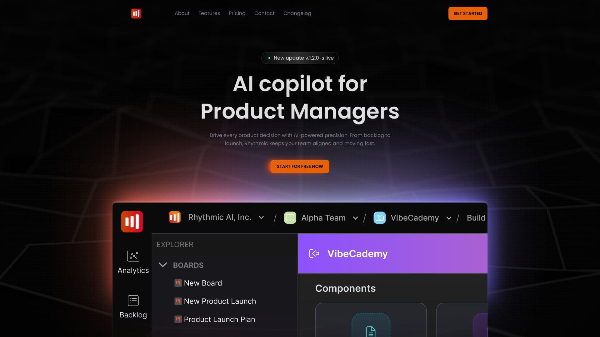 Rhythmic. AI Copilot screenshot