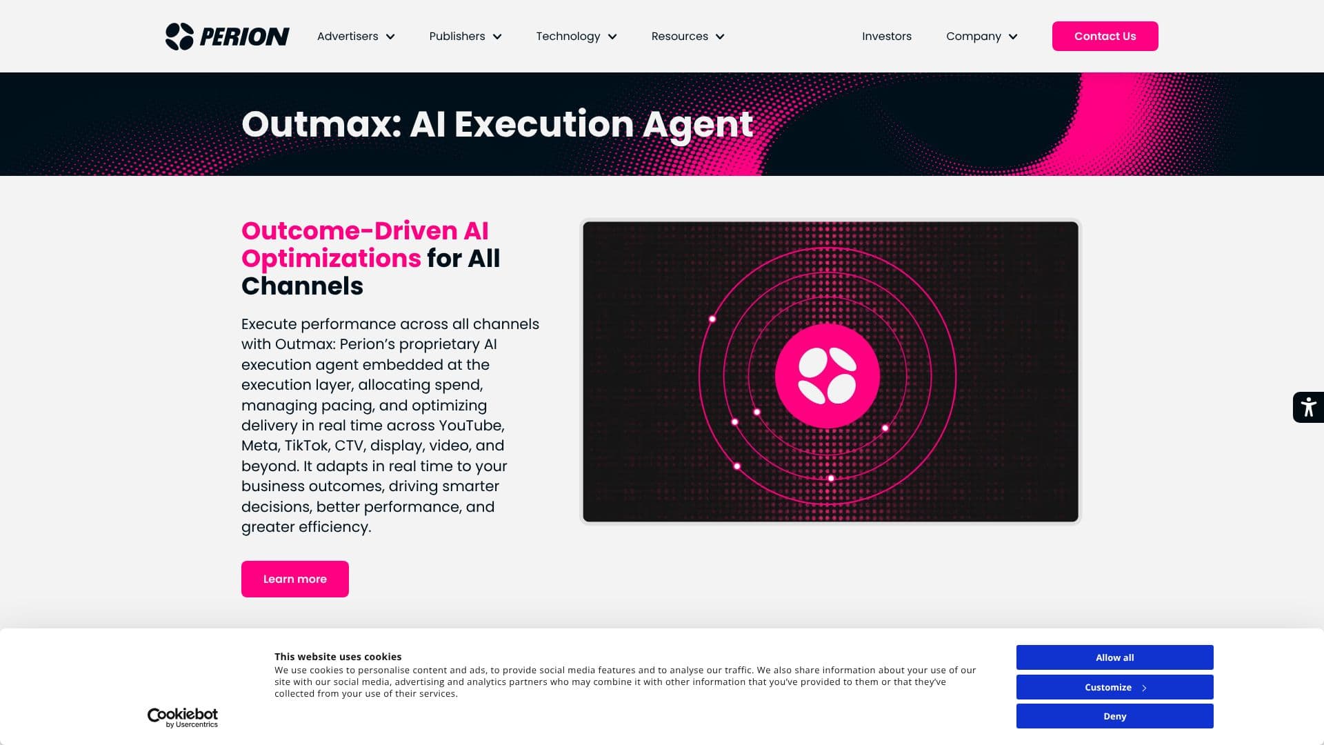 Screenshot von Outmax: KI-Ausführungsagent
