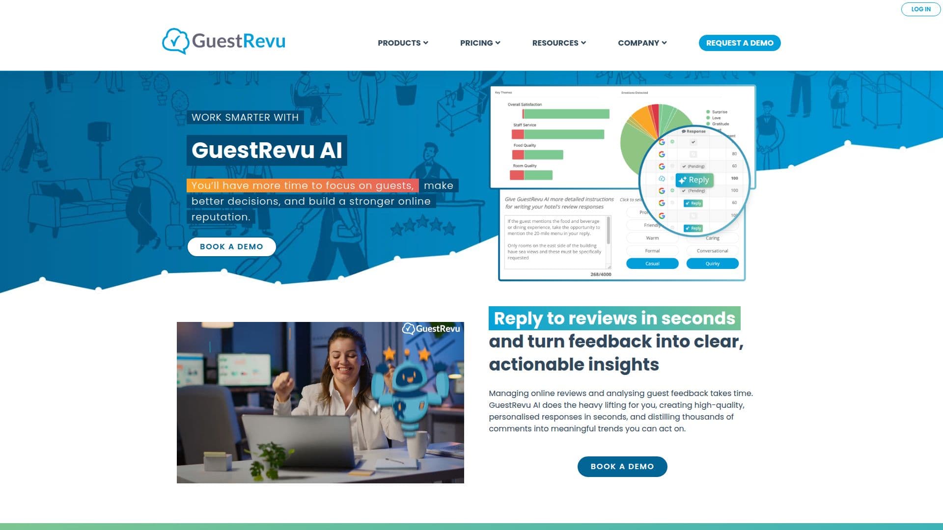 GuestRevu AI-Powered Features screenshot