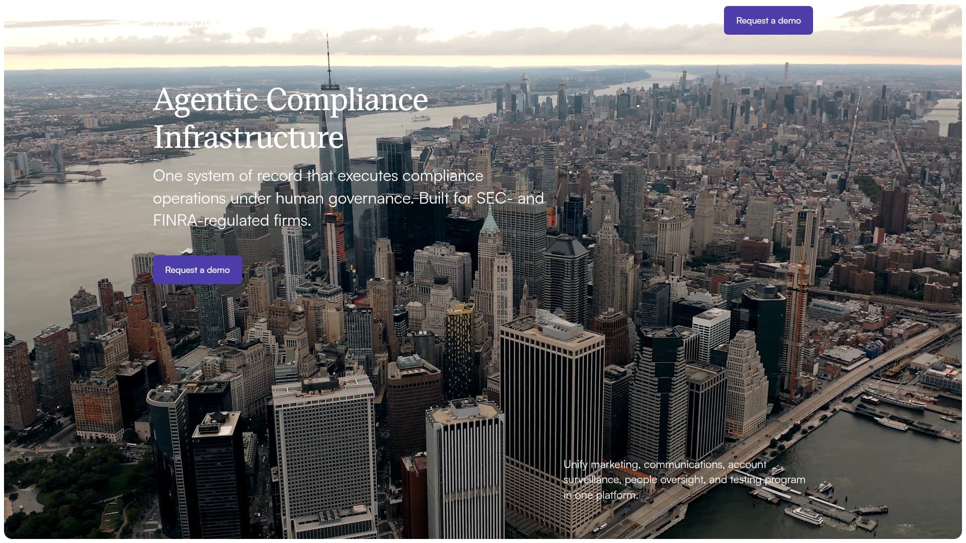 Hadrius Compliance Platform screenshot