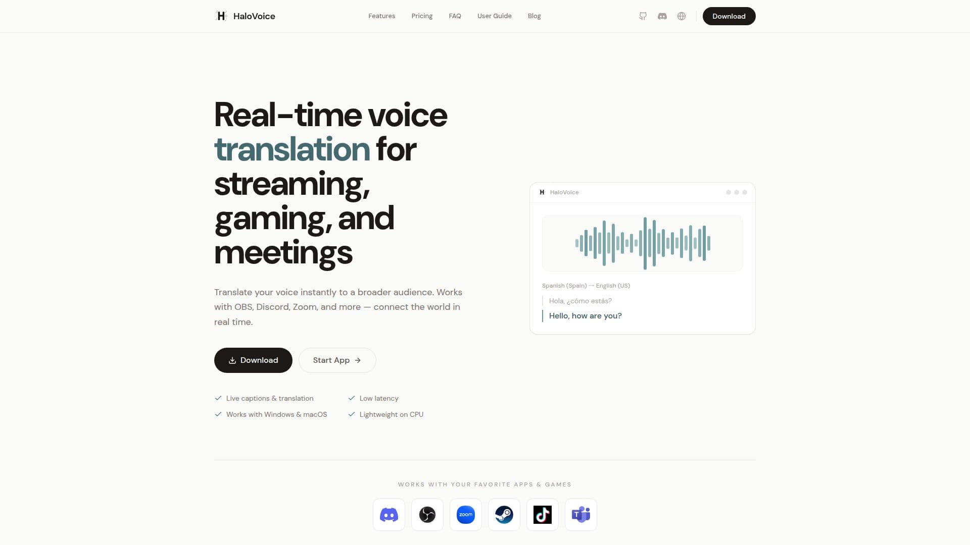 HaloVoice のスクリーンショット