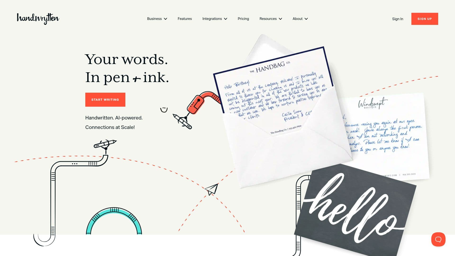 Handwrytten Handwritten Notes Service screenshot