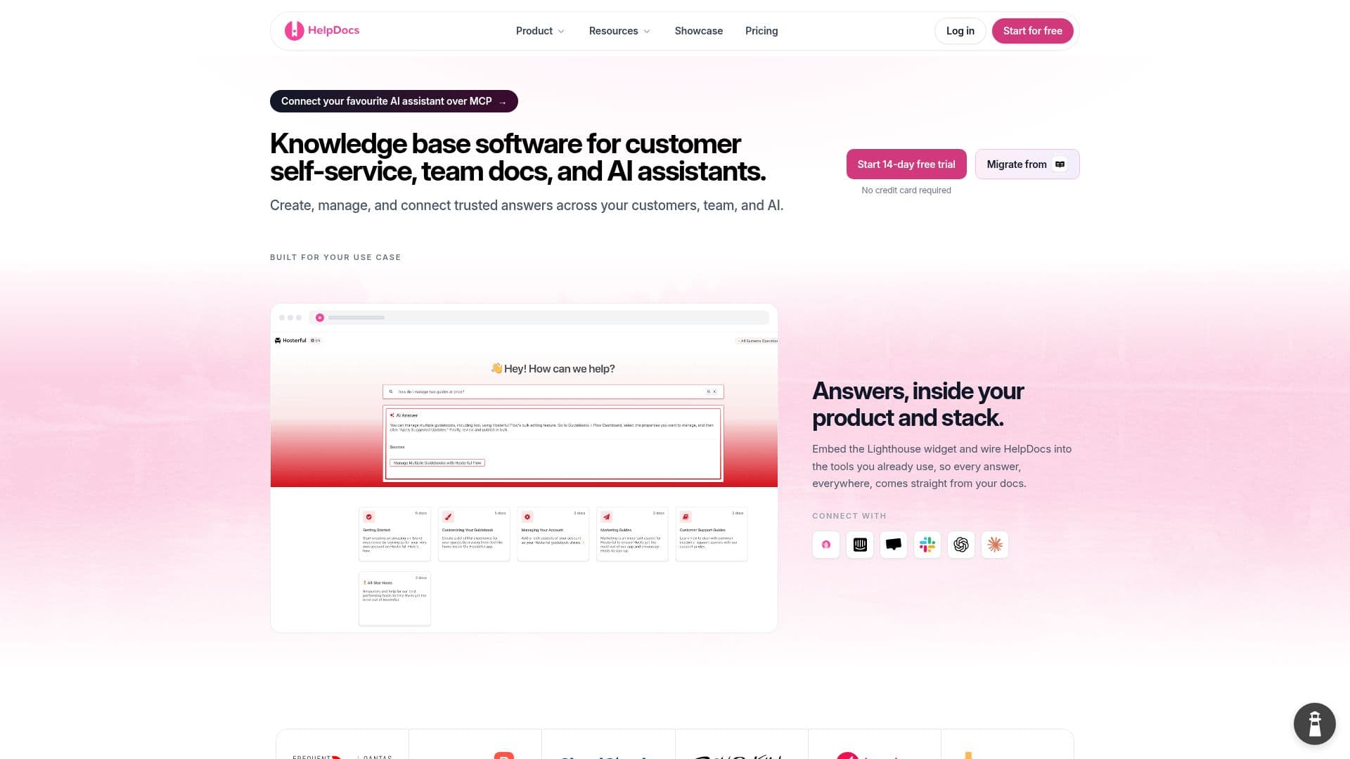 HelpDocs 지식 기반 소프트웨어 screenshot