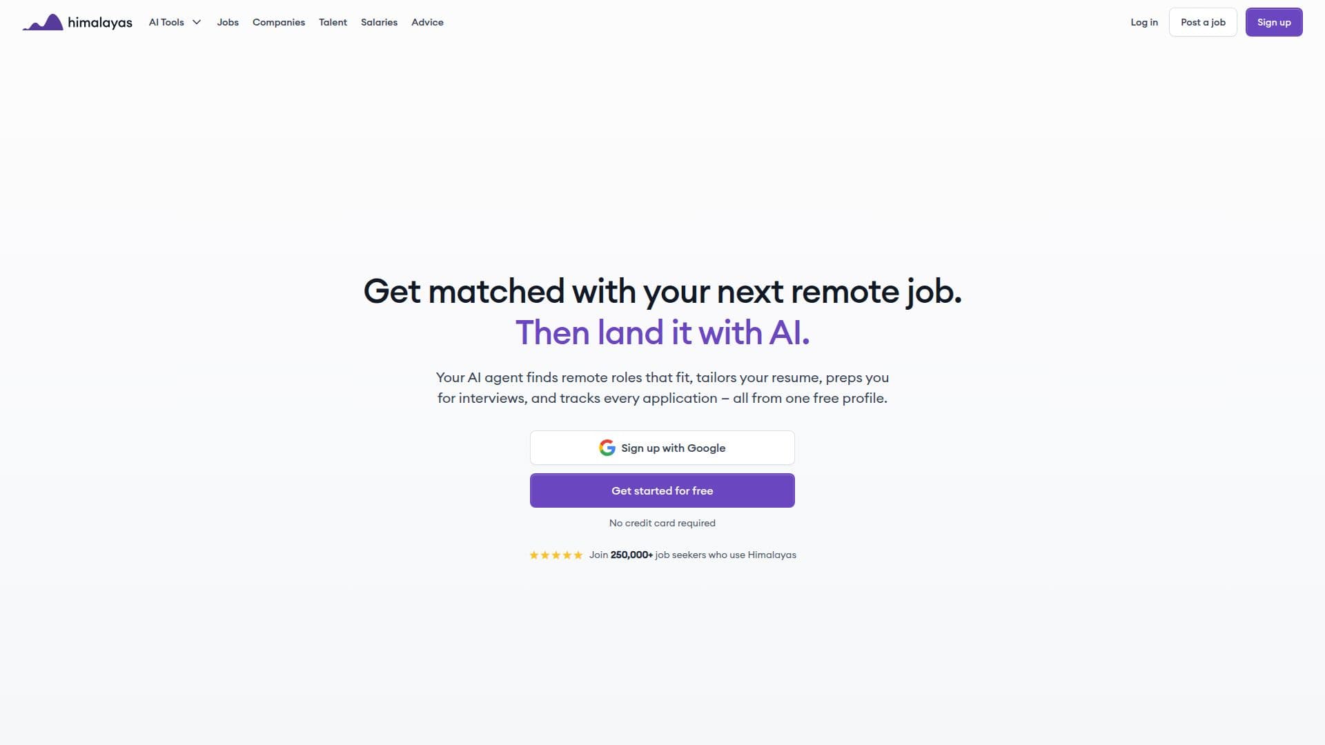 Himalayas Remote Job Board screenshot