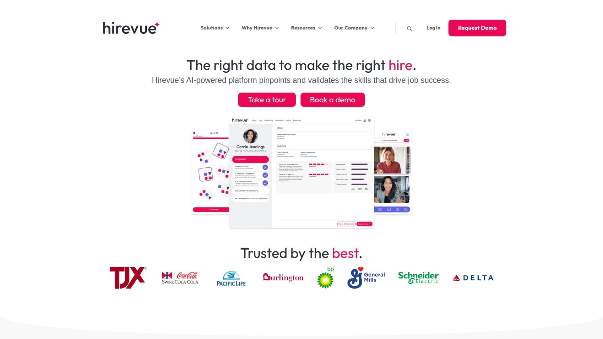 Captura de pantalla de Hirevue