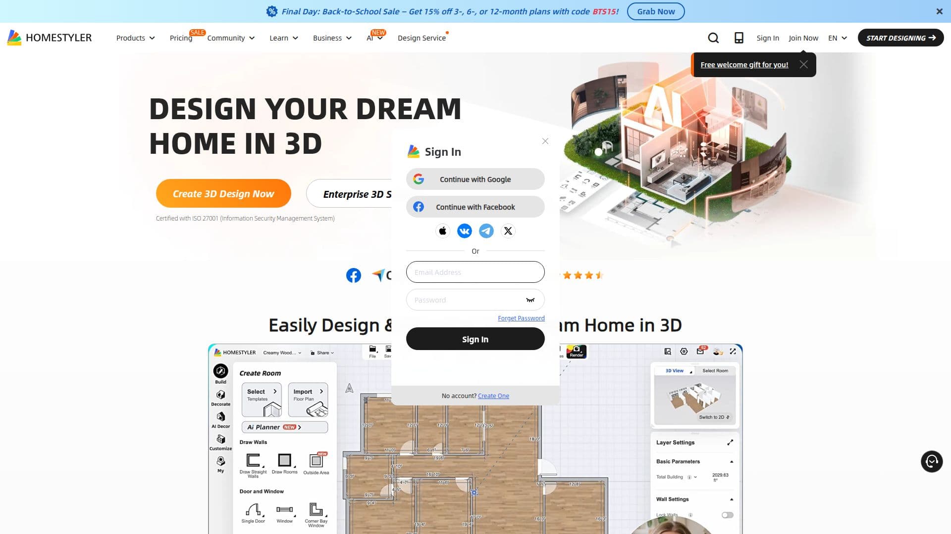Homestyler screenshot