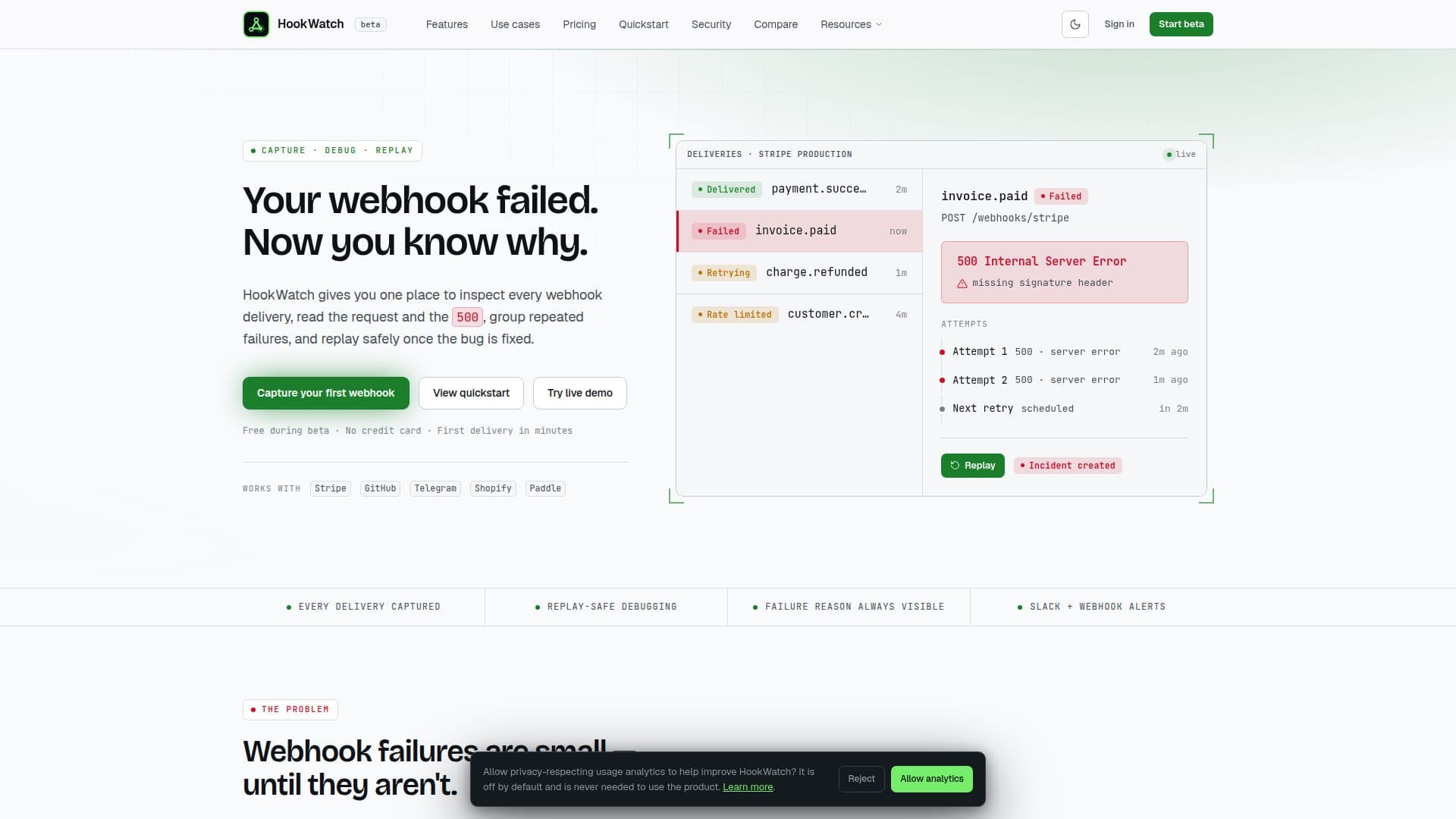 HookWatch screenshot