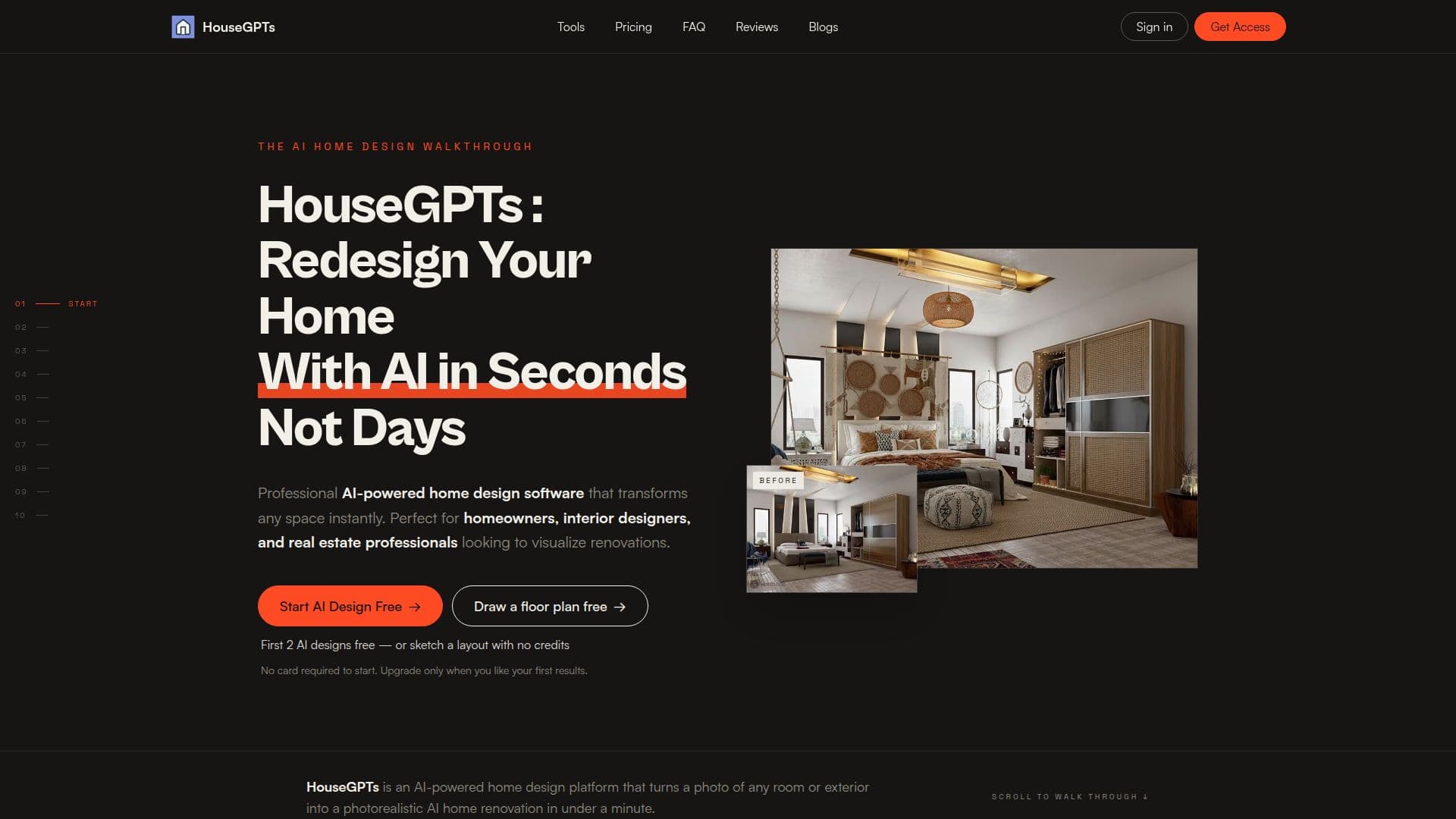 HouseGPTs AI Home Design Generator screenshot