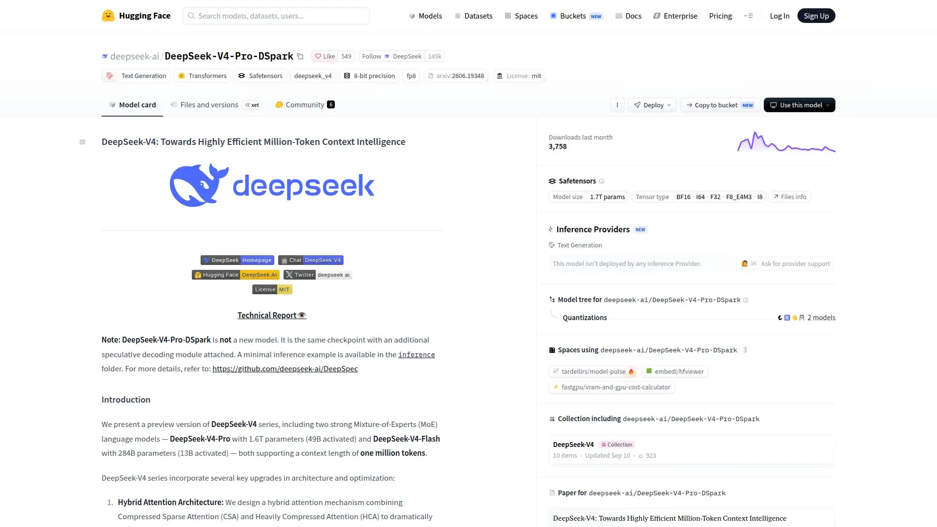 DeepSeek-V4-Pro-DSpark screenshot