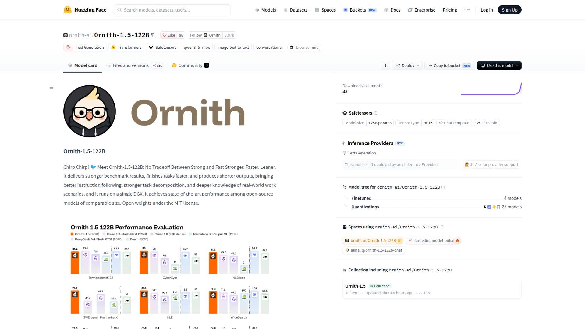 Ornith-1.5-122B 스크린샷
