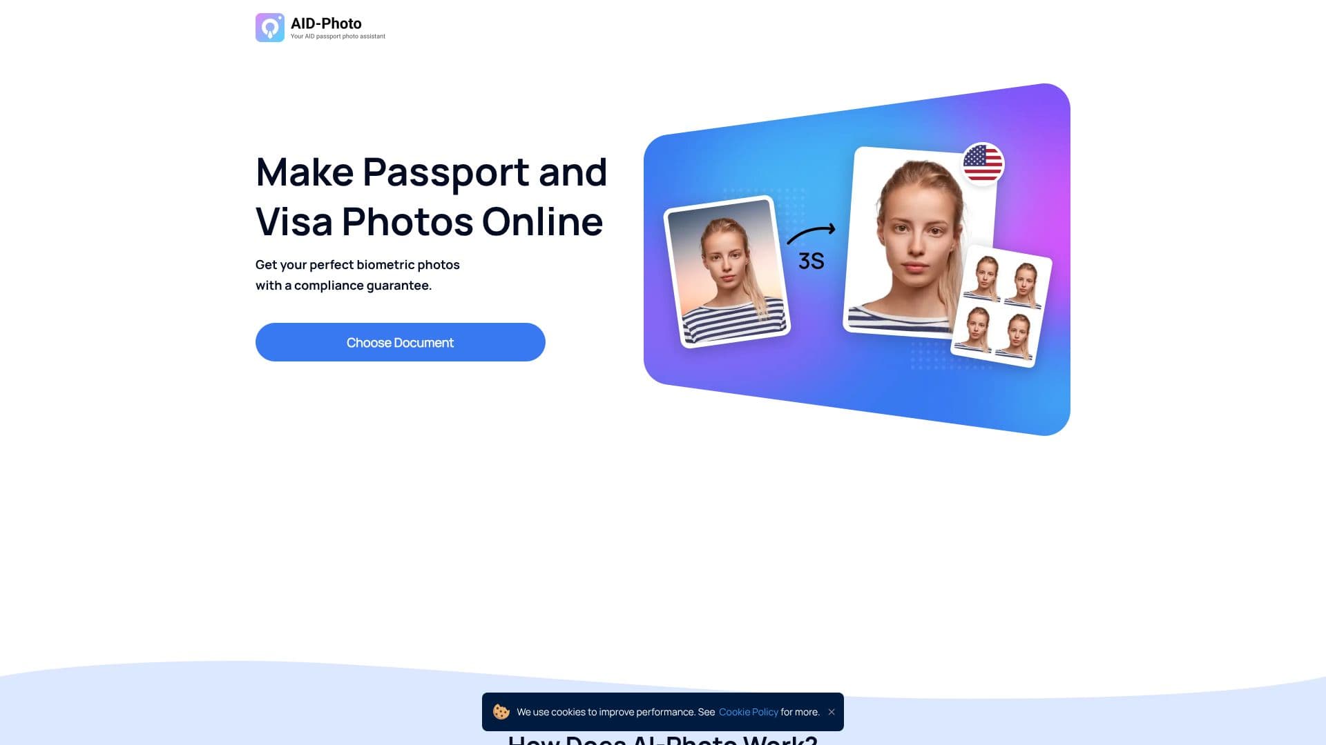 Captura de pantalla de Foto de Pasaporte IA Online