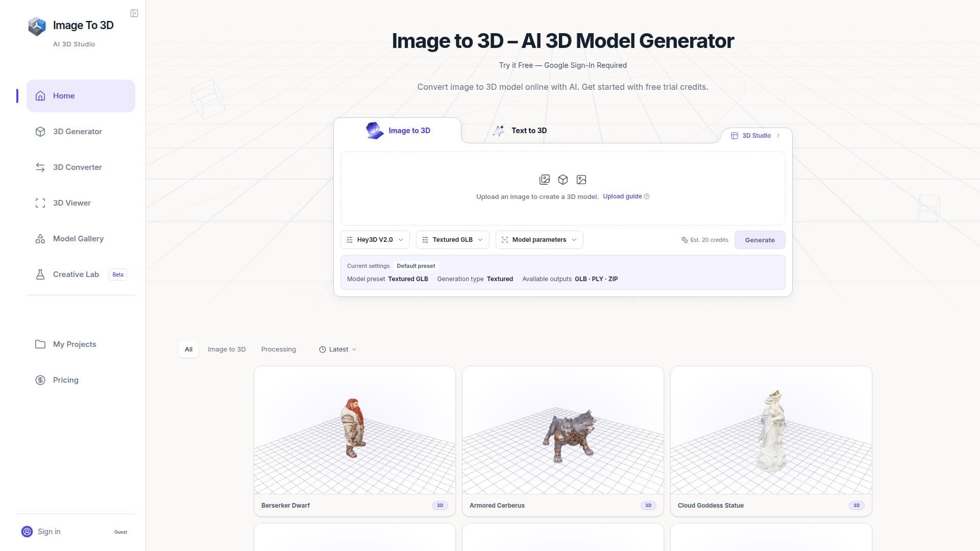 图像转3D工作室 截图