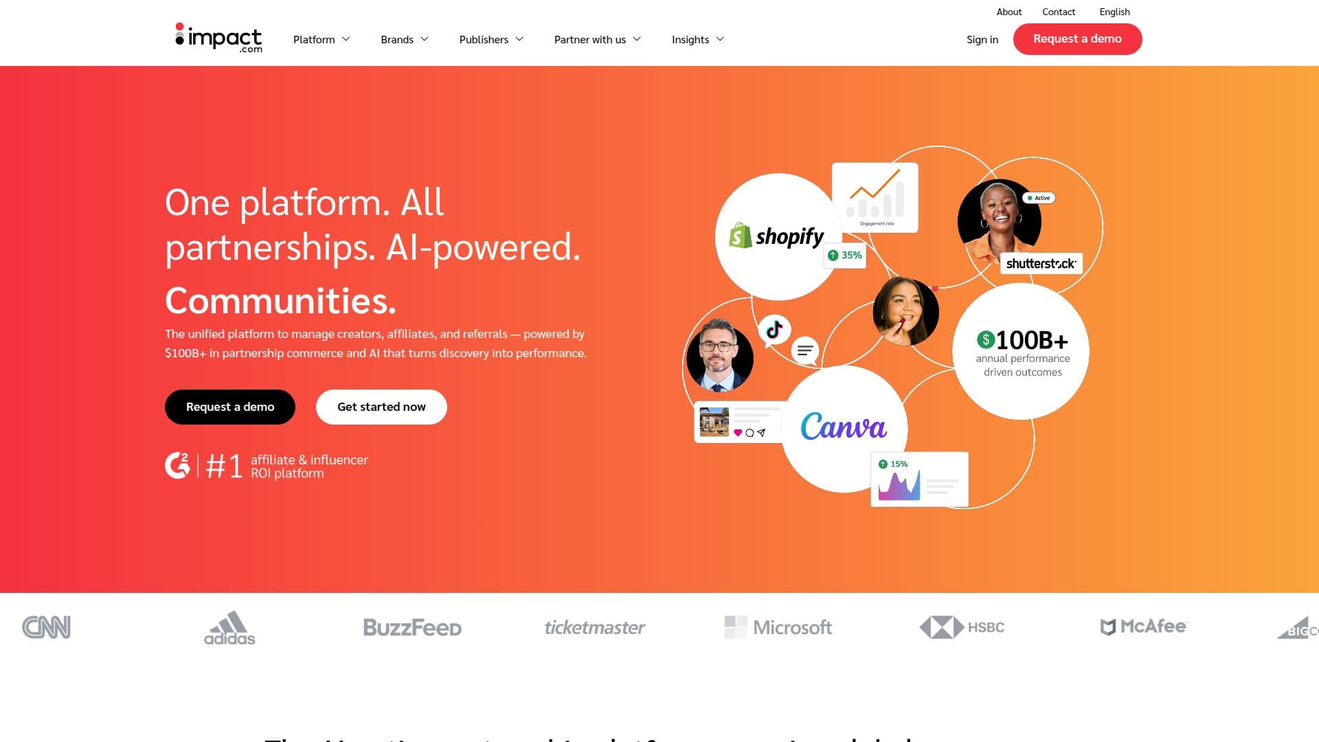 impact.com 스크린샷