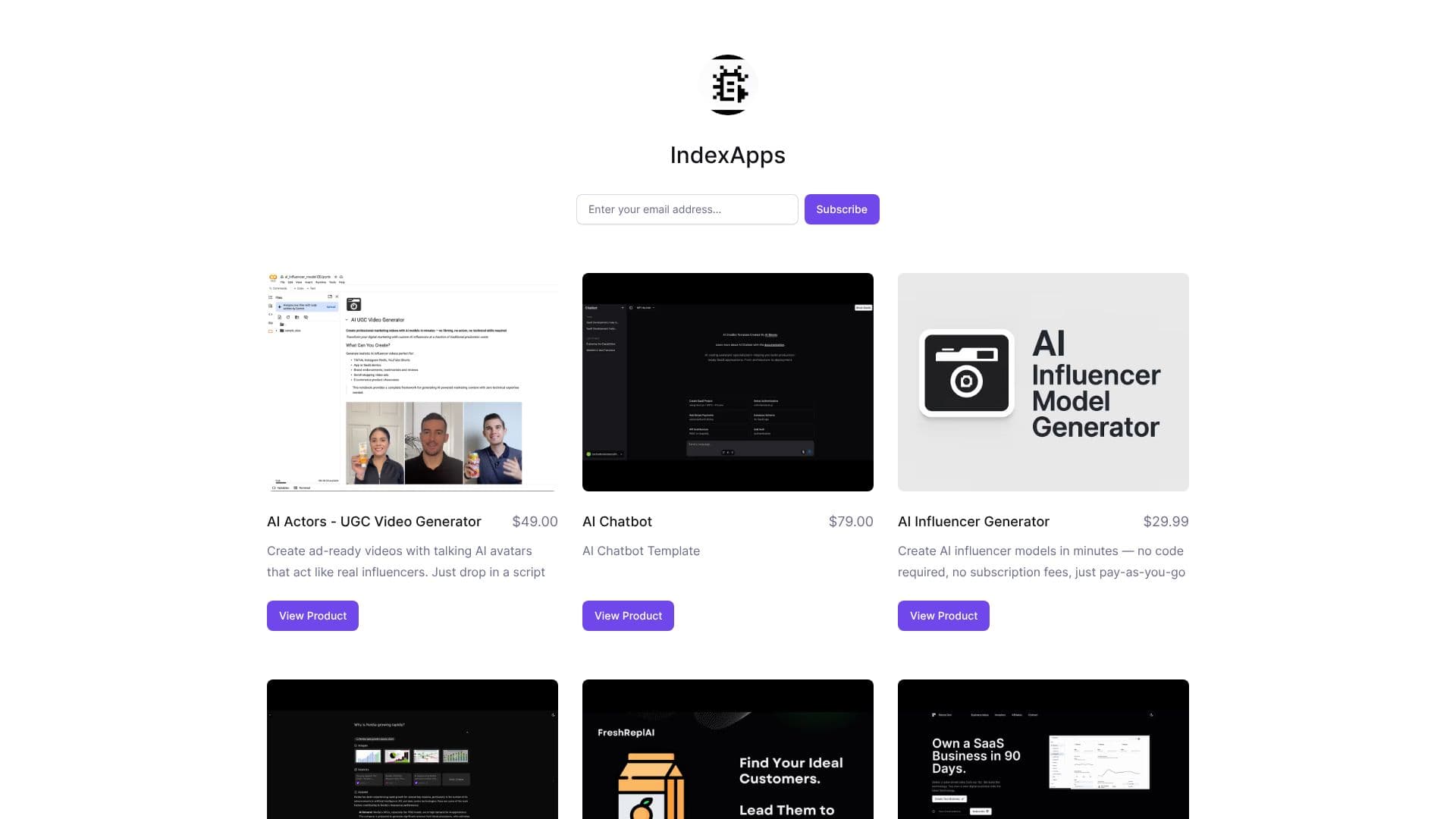 IndexApps screenshot