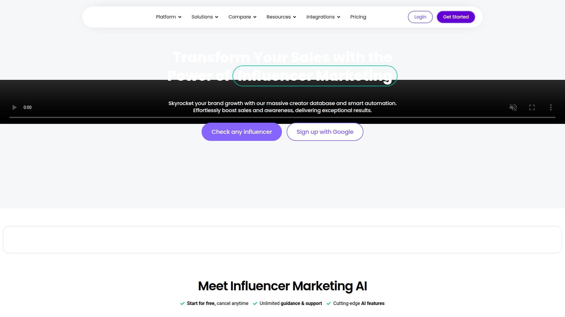 Plataforma de Marketing de Influenciadores AI screenshot