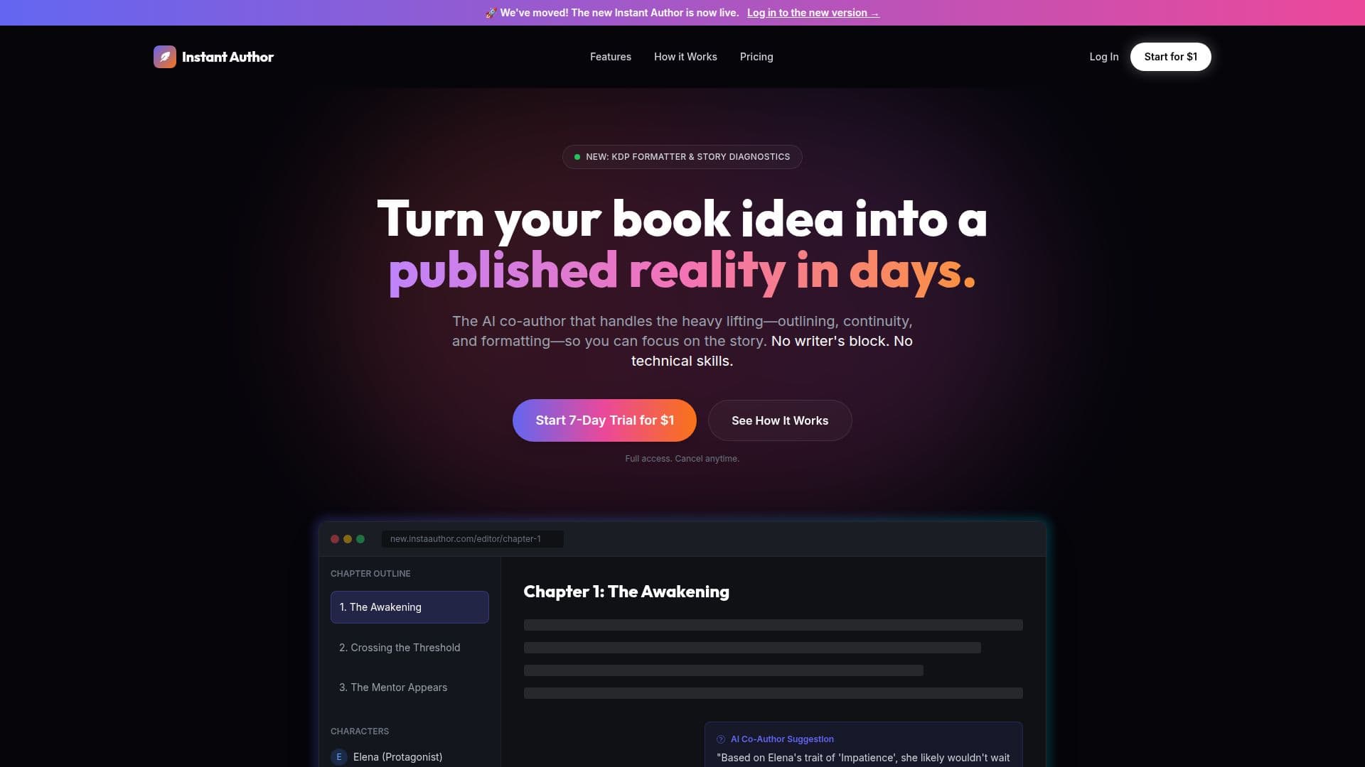 Instant Author screenshot