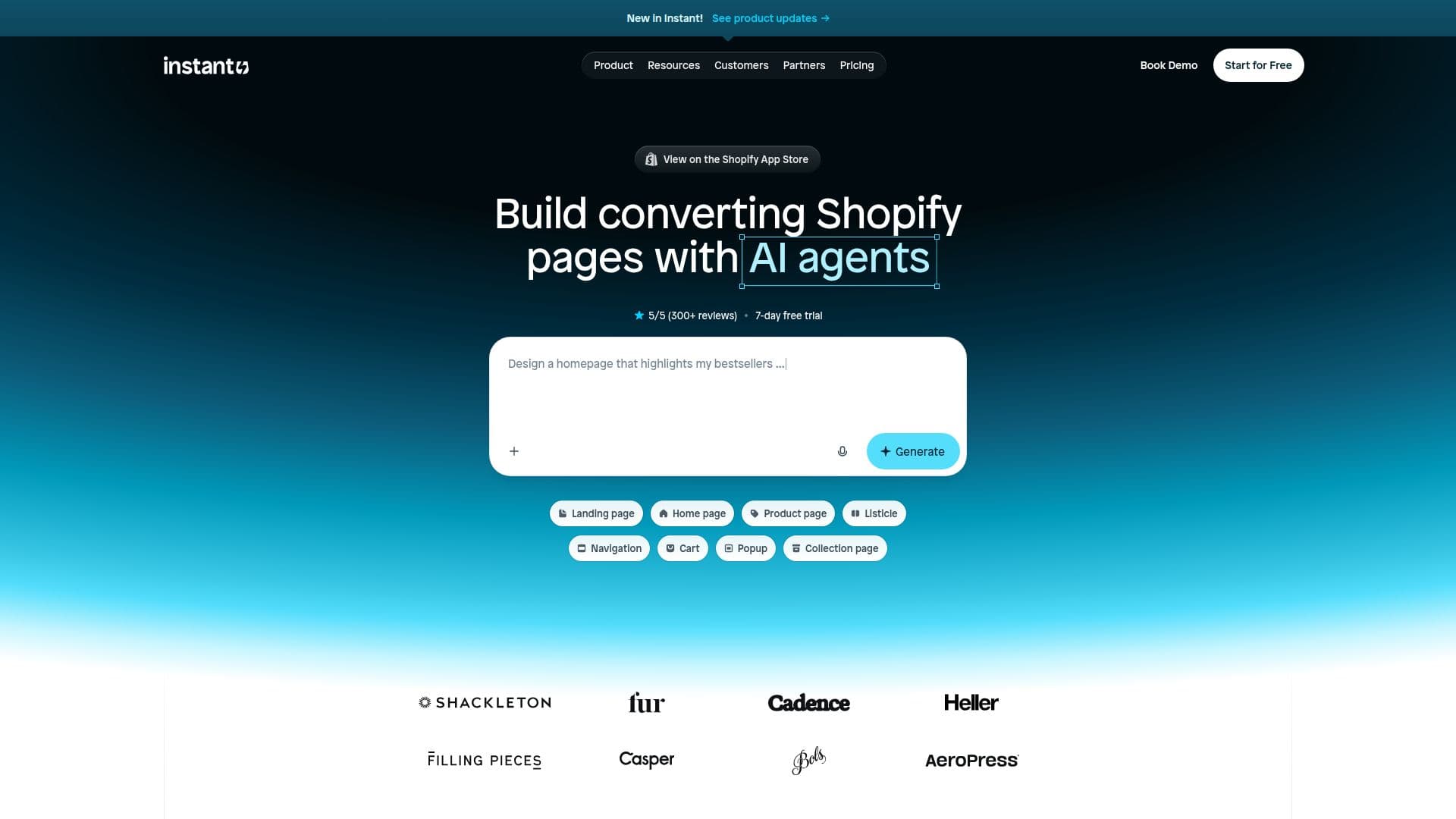 Instant AI Shopify Store Builder screenshot