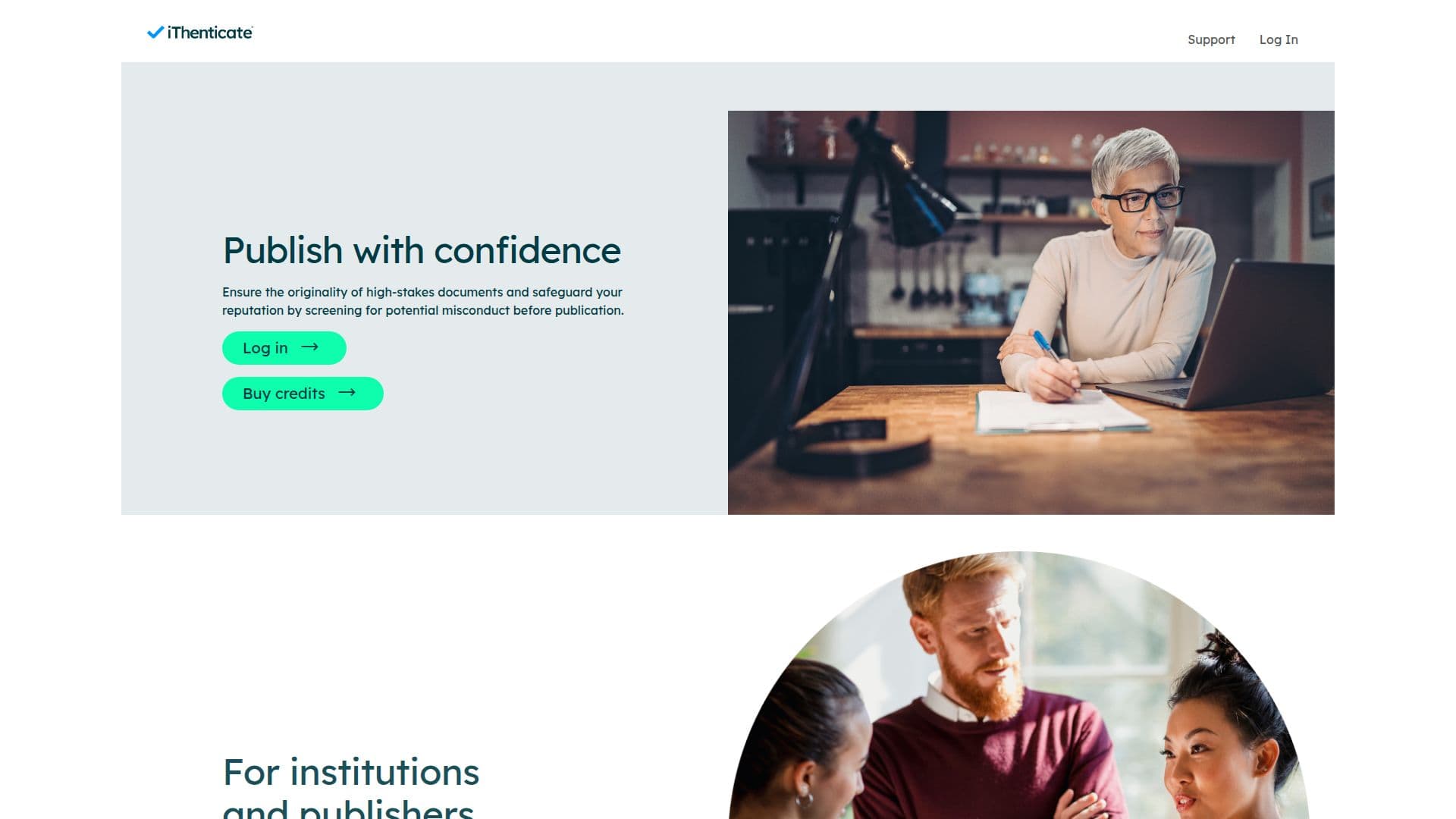 iThenticate screenshot